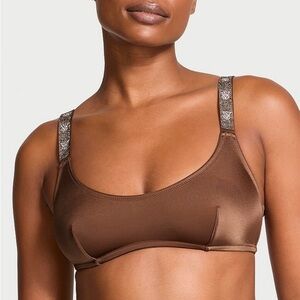 Shine Strap Scoop Bralette